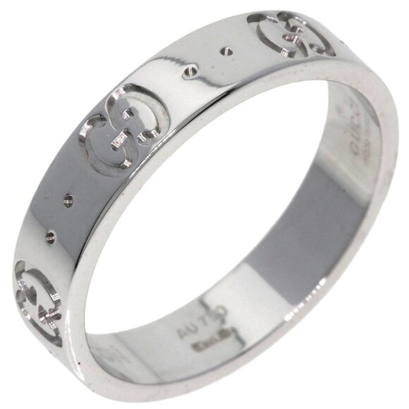 GUCCI 18k White Gold Ring - Picture 2 of 8